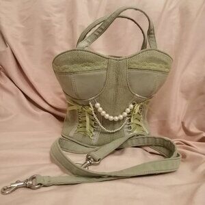 🇨🇦 Vintage Y2K Corset Purse, NWT, Handbag or Crossbody Style